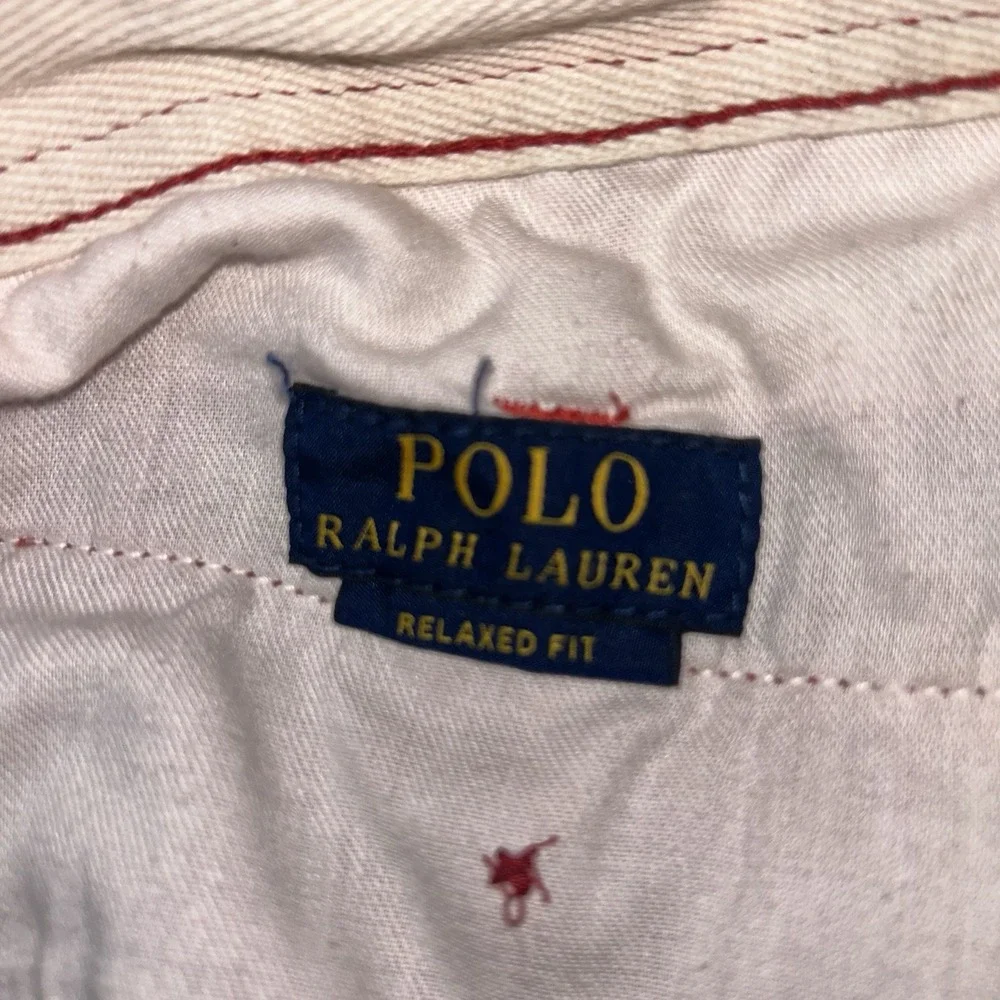 Polo Ralph Lauren Shorts Mens 36 Salmon Pink Chino Relaxed Preppy Beach Casual